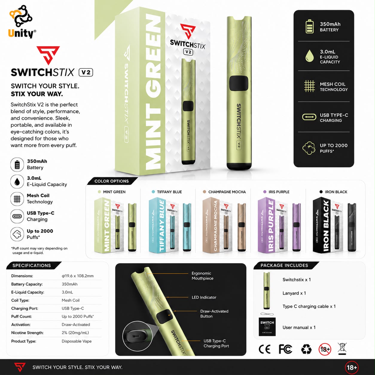 POD SWITCHSTIX V2 UNITY