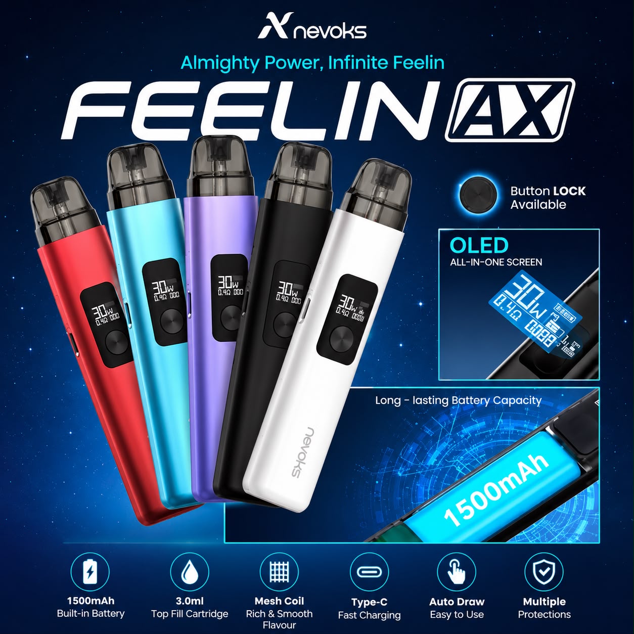 POD NEVOKS FEELIN AX