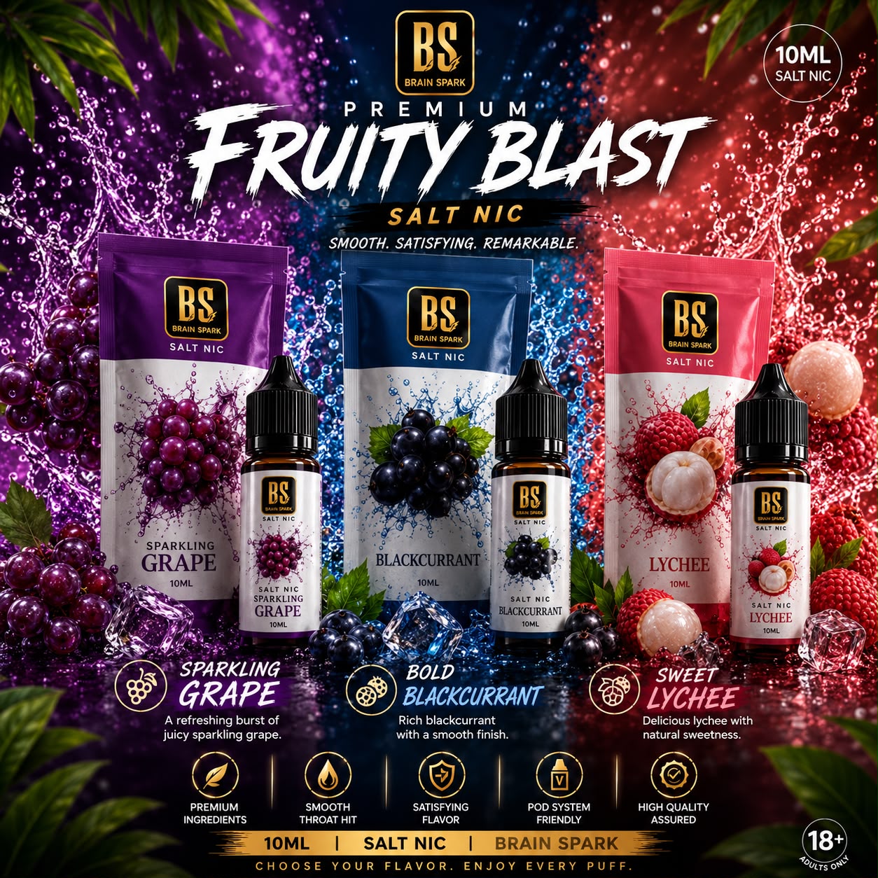 SALT NIC BRAIN SPARK 10ML
