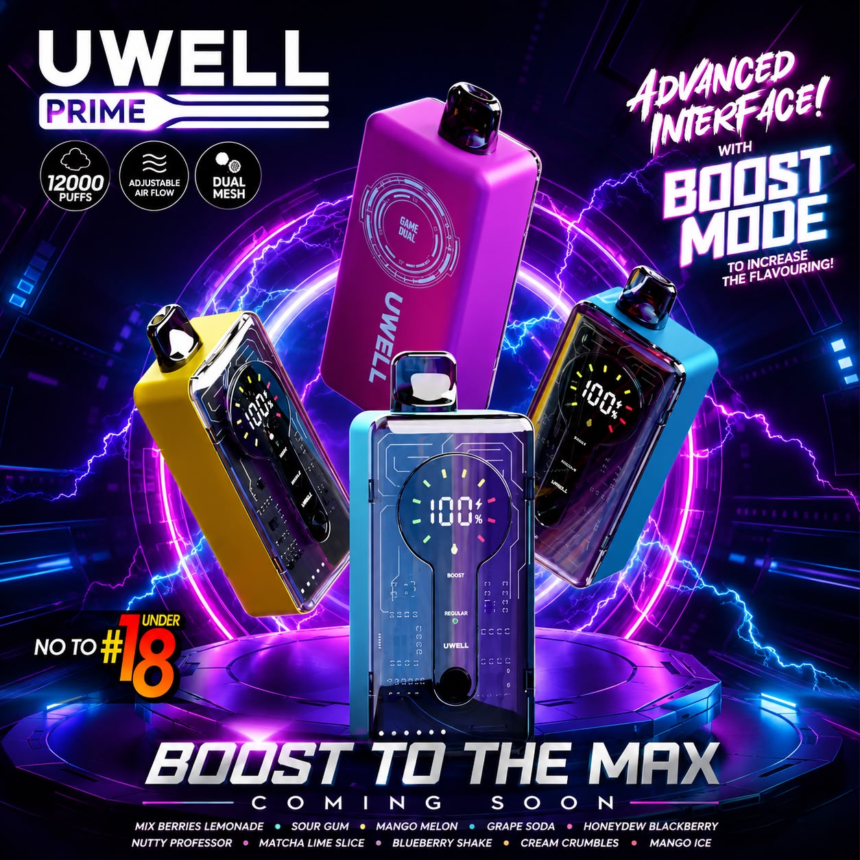 DISPOSABLE UWELL PRIME 12000 PUFFS