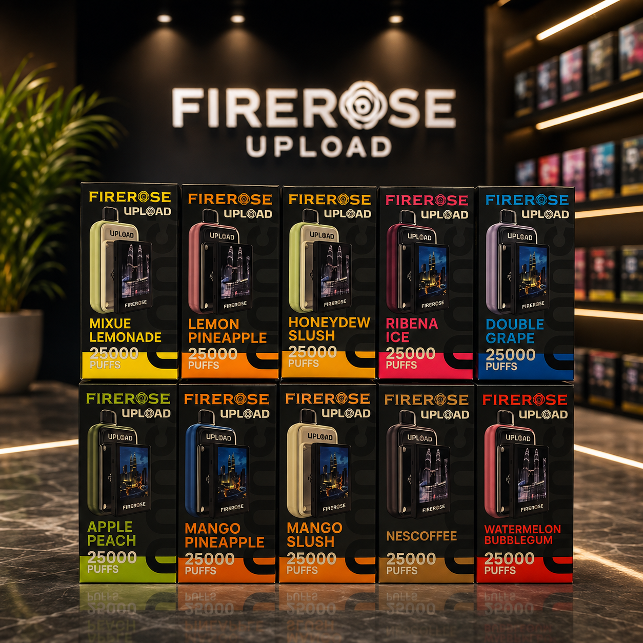 STARTER KIT FIREROSE UPLOAD 25000 PUFFS