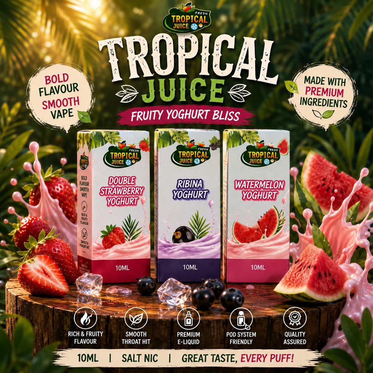 SALT NIC TROPICAL JUICE 10ML