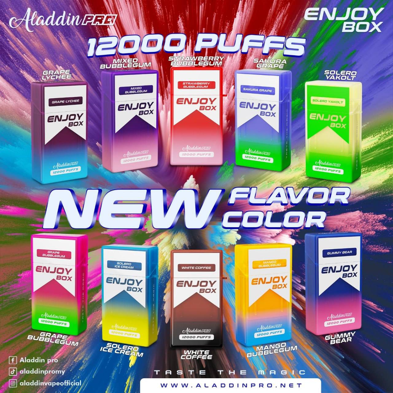 ALADDIN ENJOY BOX 12K PUFFS