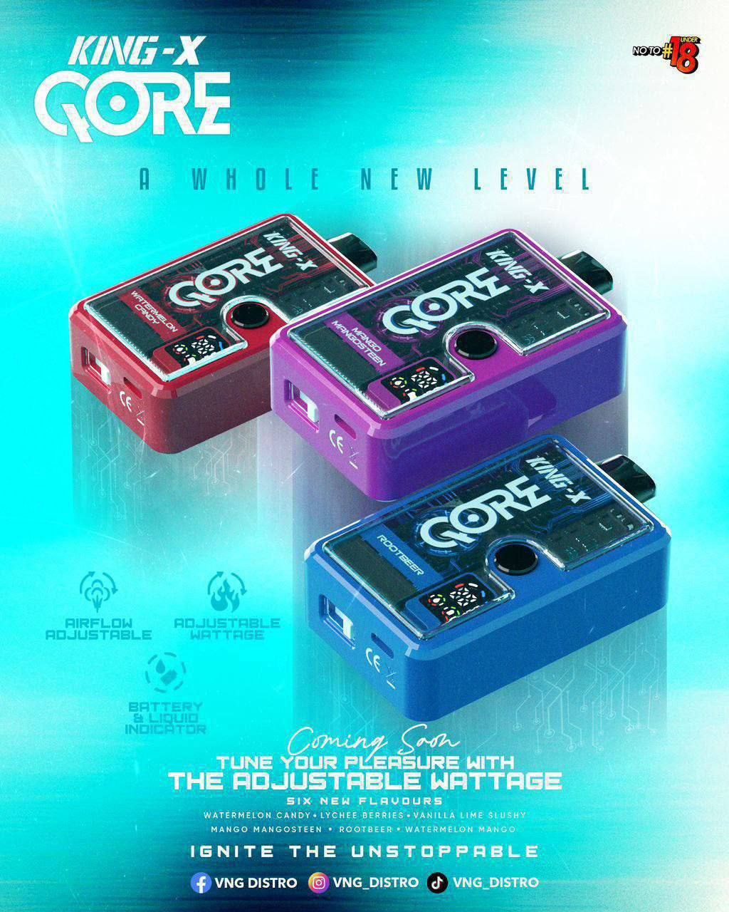 DISPOSIBLE KING-X QORE